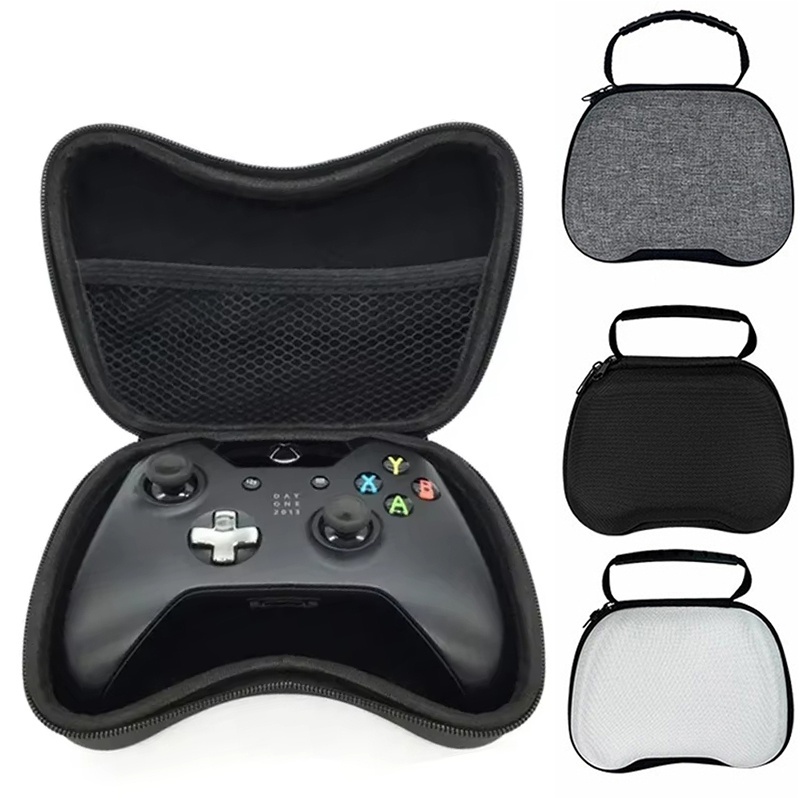 Gaming Console Box - กระเป๋าใส่เครื่องเล่นเกมแบบพกพา กล่องป้องกันแบบย้อนยุค พร้อมกระเป๋าตาข่ายสำหรับจัดเก็บและพกพา PS5 PS4 Xbox