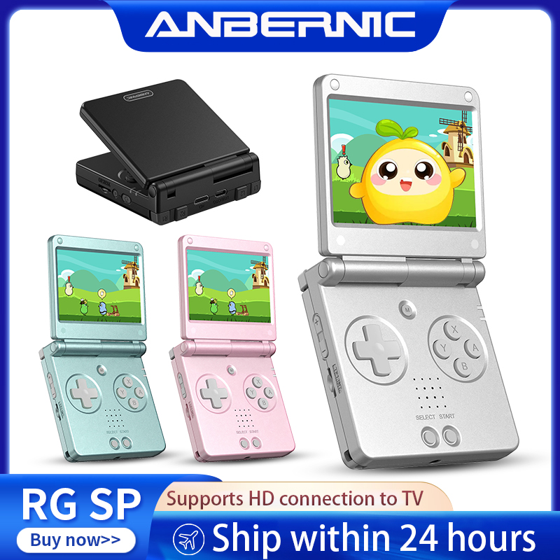 Gaming Console In Chinese - เครื่องเล่นเกมพกพา Anbernic RGSP Flip Retro ระบบปฏิบัติการ