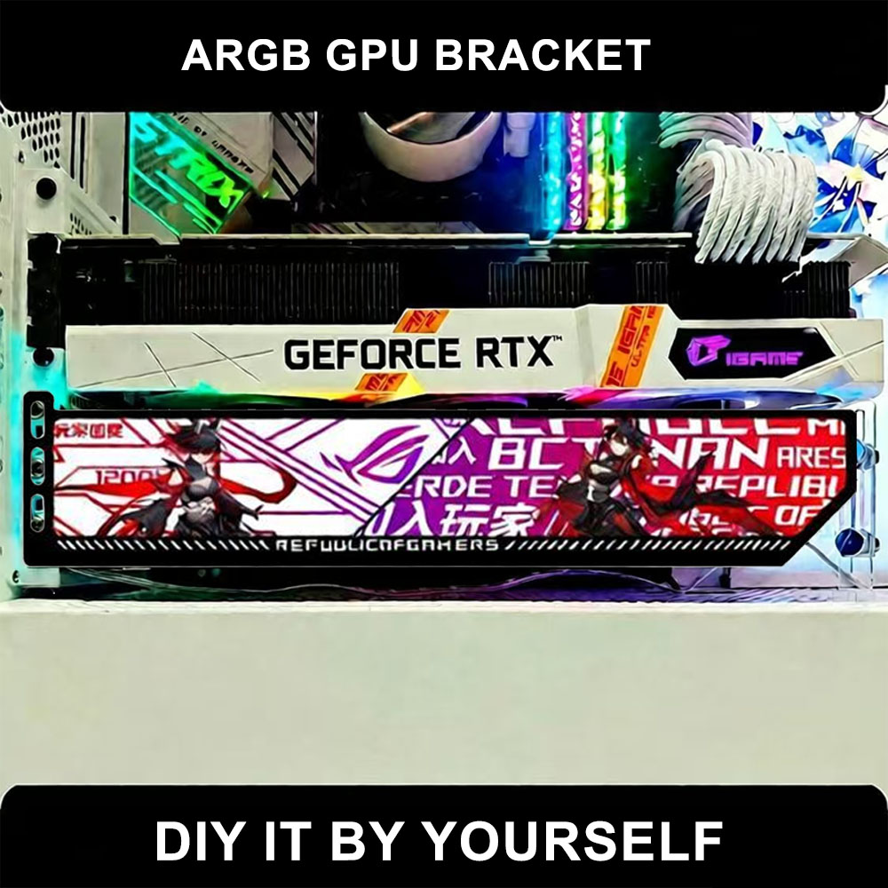 Gaming Card Holder - ปรับแต่ง RGB VGA 5 V/12 V,5090