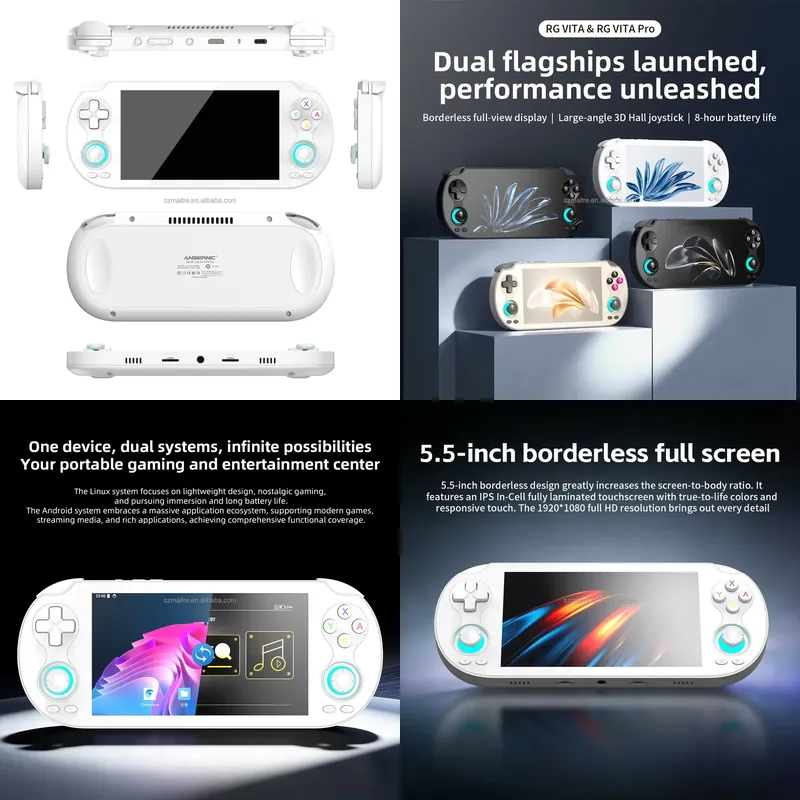 Gaming Console Handheld Android - 【CHIMU HOME】 เครื่องเล่นเกมพกพาหน้าจอสัมผัสขนาด 5.5 นิ้ว พร้อมระบบปฏิบัติการคู่
