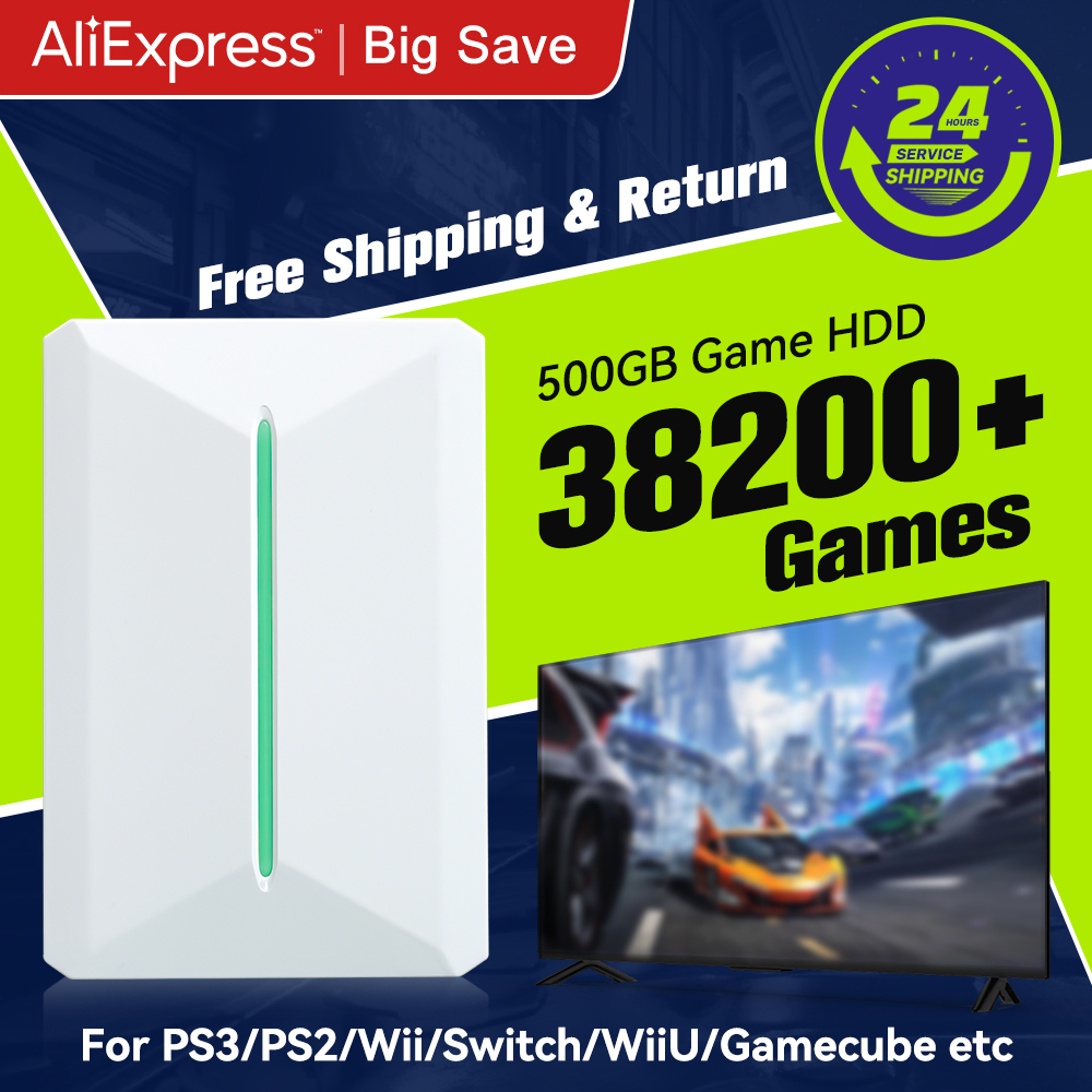 Gaming Console In Chinese - Retrobat & playnite คอนโซลเกมย้อนยุค500GB สำหรับ PS3/PS2/SWITCH/wi/wi/laptop
