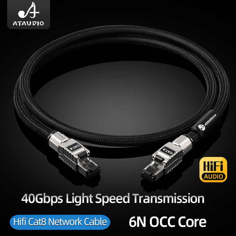 ATAUDIO CAT8 สายอินเทอร์เน็ต 4 - Lan Cable Gaming บทวิจารณ์และราคา
