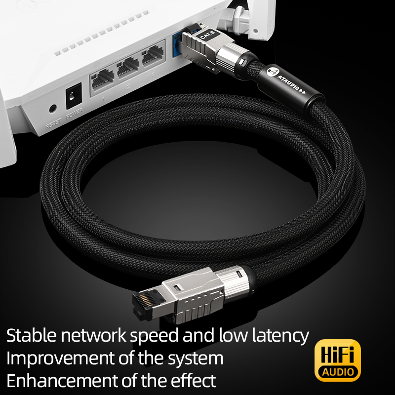 ATAUDIO CAT8 สายอินเทอร์เน็ต 4 - Lan Cable Gaming บทวิจารณ์และราคา