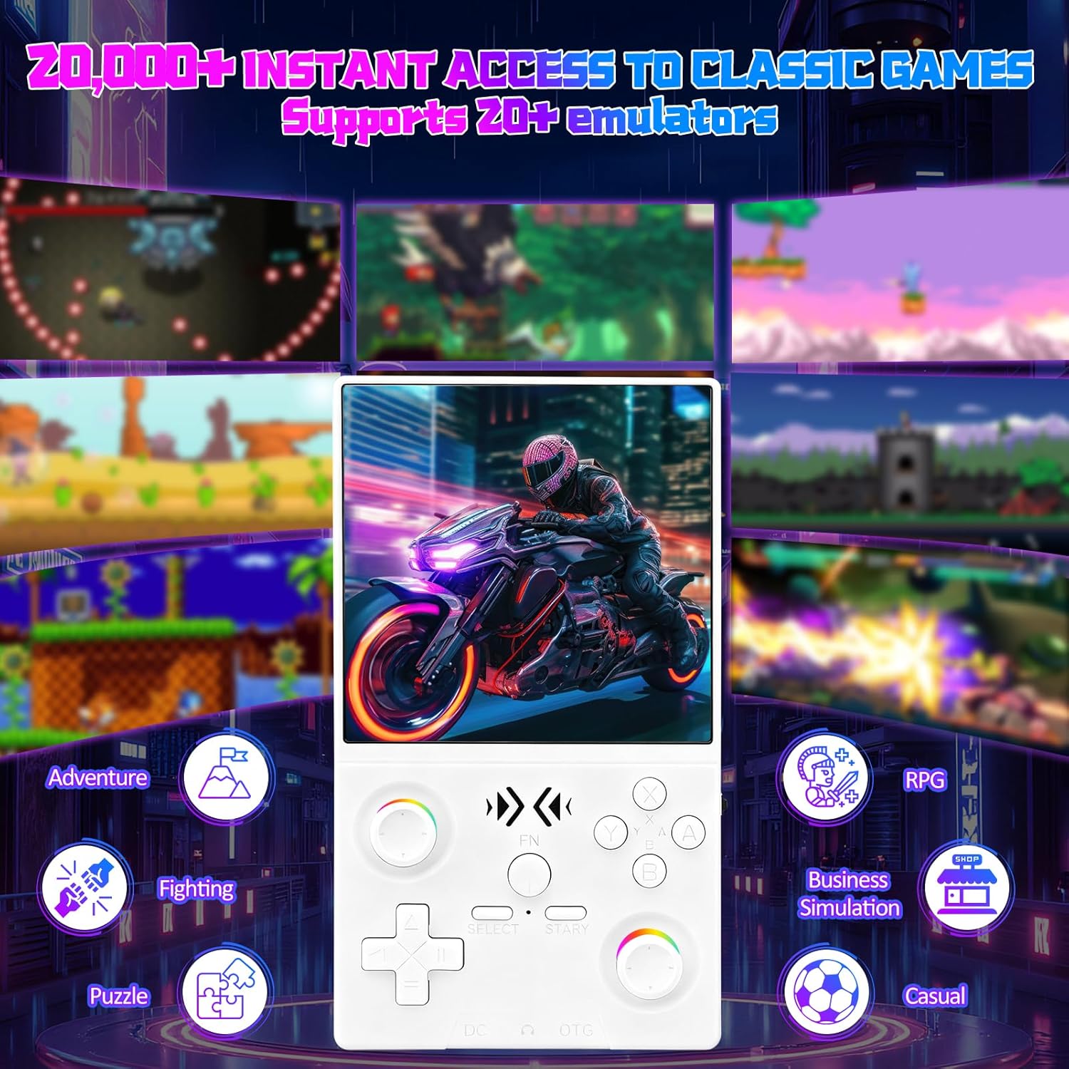 FLLBW XF40V เรโทรคอนโซลเกมพกพา - Gaming Console In Chinese บทวิจารณ์และราคา