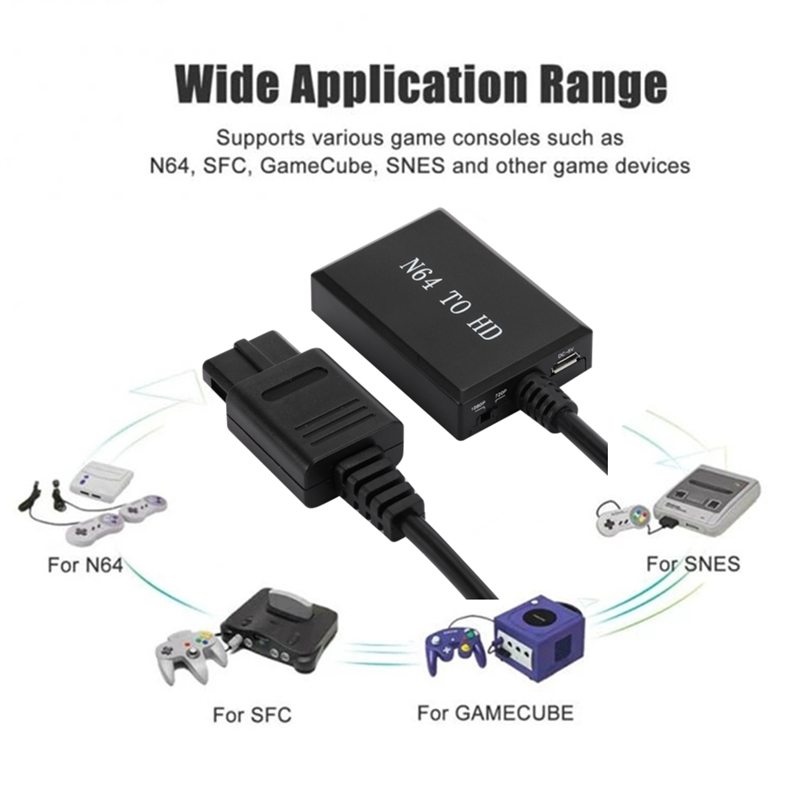 HD N64 PS2 Wii Xbox HDMI เข้าก - Gaming Console Box บทวิจารณ์และราคา