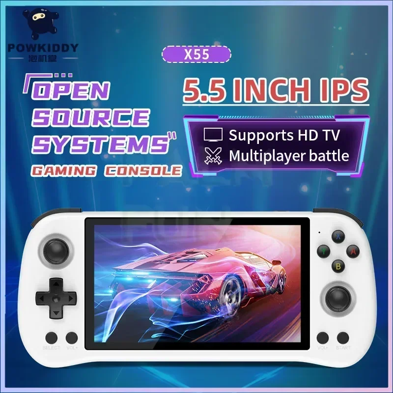 Powkiddy X55หน้าจอ5.5นิ้ว IPS  - Gaming Console X55 บทวิจารณ์และราคา