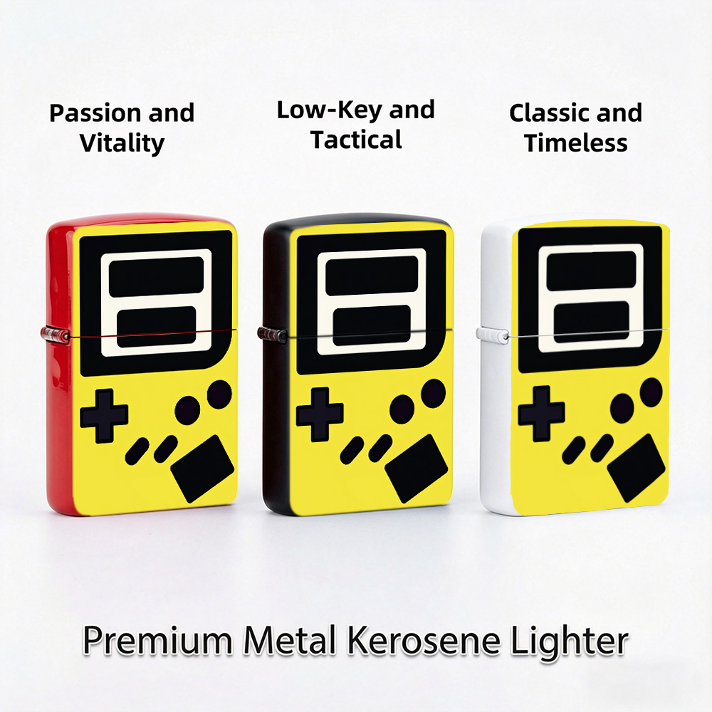 ไฟแช็กแบบฝาพับสไตล์เรโทรลายเกม - Retro.Gaming Console Yellow บทวิจารณ์และราคา