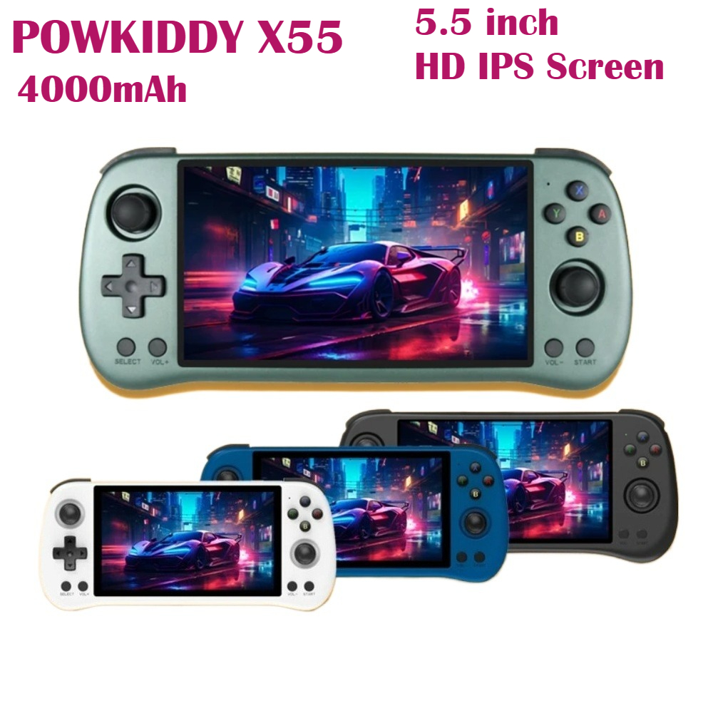 เครื่องเล่นเกมพกพา Powkiddy X5 - Gaming Console X55 บทวิจารณ์และราคา