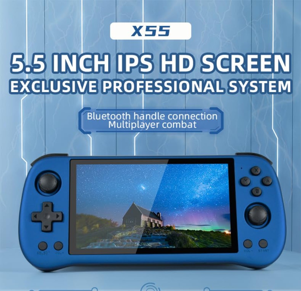 เครื่องเล่นเกมพกพา Powkiddy X5 - Gaming Console X55 บทวิจารณ์และราคา