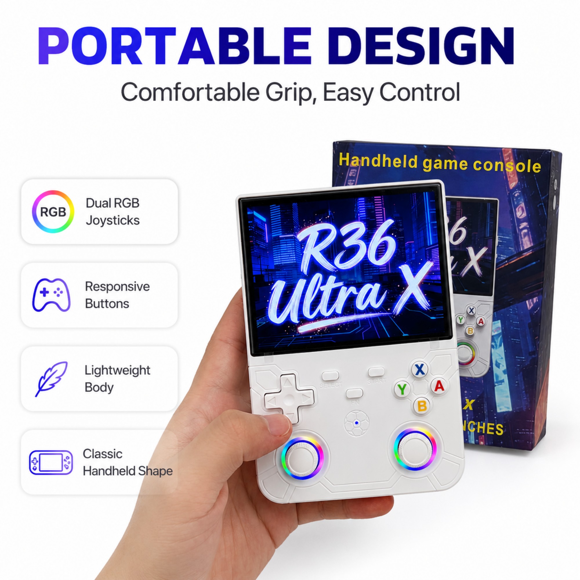 เครื่องเล่นเกมพกพา Retro Handh - Gaming Console In Chinese บทวิจารณ์และราคา