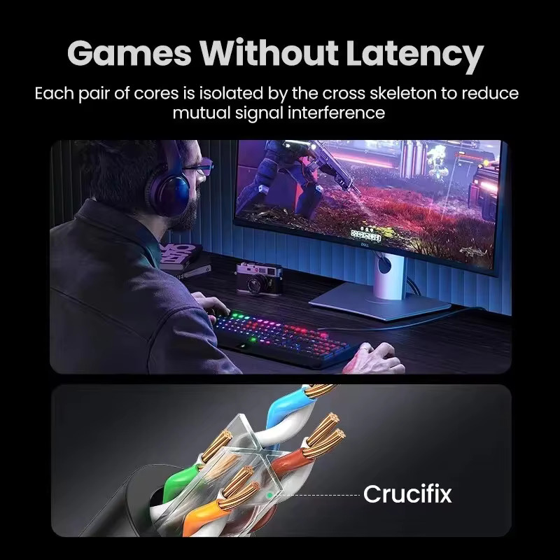 สายอีเธอร์เน็ต Cat 6 สำหรับเคร - Lan Cable Gaming บทวิจารณ์และราคา