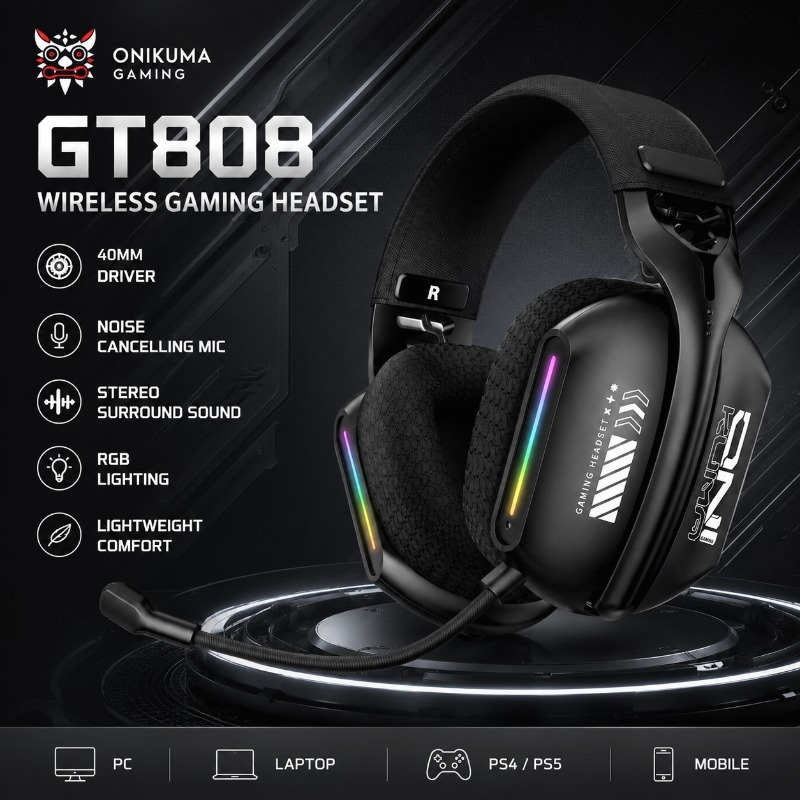 ONIKUMA GT808 ชุดหูฟังสำหรับเล - Gaming Console In Amazon บทวิจารณ์และราคา